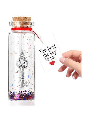 DAWRIS Anniversary present for Him, Her Romantic Message in a Bottle I Love You Gift for Husband, Wife Little Cute Gifts for Girlfriend Boyfriend Wife Husband Valentine's Day Wedding Gifts