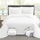 INFINI HOMES Soft 100% Cotton 350TC Plain Duvet Cover for Home &amp; Luxury Hotel (220 X 240, 1 Piece)