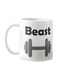 Print Beast Printed Porcelain Mug White/Black/Grey
