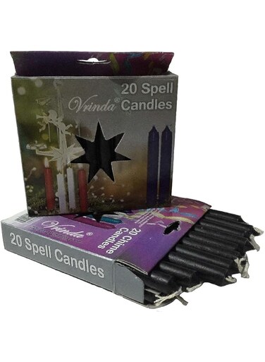 AzureGreen 1 X Black Chime Candle 20 pack