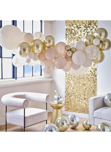 Ginger Ray Gold and Neutral Balloon Arch Kit