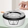 Inductive Automatic Flushing Ashtray Purifies The Air and Removes Cigarette Smell - White