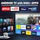 Portable Smart Android Projector, AI Auto Focus, Keystone, 26000L 1080P Full HD, 4K Video Support, WiFi, Bluetooth, HDMI, Built-in Battery