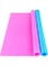 LEOBRO Silicone Mat, 2 Pack 15.7 x 11.7 Large Silicone Sheet for Crafts Jewelry Casting Resin Molds Mat, Nonstick Silicone Craft Mats for Epoxy Resin, Paint, Clay, Blue &amp; Rose Red