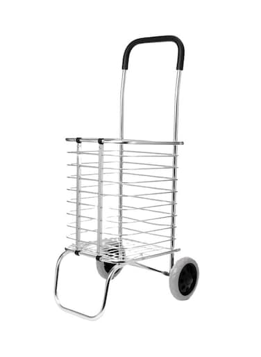 Shopping Bags And Trolley Silver/Black 10centimeter
