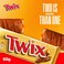 Twix Original Chocolate Bar,  2 Bars, 50g