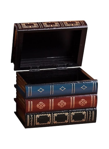 gepas Vintage Book Box, Simulation Book Storage Box, Model Photo Props, Office Book Storage Box Decorations And Ornaments (Large)