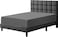 Zen 100% Egyptian Cotton Extra Deep Fitted Sheet - Gray, Queen Size