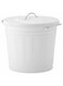 with lid white 16 l