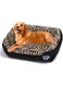 Nyganmelloz Dog Bed XL Pet Cat Cushion Kennel Sofa Lounger Couch Washable Extra Large Size for Small Medium Large Puppy Kitten Outdoor Indoor Dogs Cats (Black, Rectangle, 80 * 60 CM)