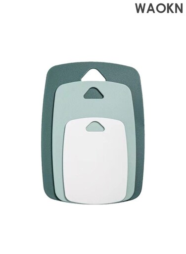 Cutting Board, 3 PCS Plastic Cutting Boards , Non Slip and Dishwasher Safe , Food Grade Chopping Boards Set for Fruit , Meat and Vegetable , easy to claern , portable and durable ,Health classification cutting board ,(Green).