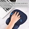 EooCoo Mouse Pad with Wrist Support,Ergonomic Mousepad with Memory Foam Wrist Rest,Mouse Mat Non-Slip Rubber Base,4mm Ultra Thin Wear Resistant Matt Desk Accessories for Laptop,Gaming,Office-Navy Blue