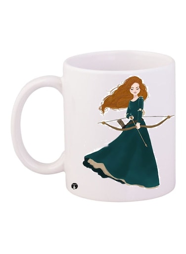 Printed Coffee Mug White/Green