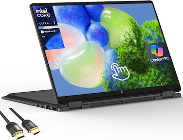 HP OmniBook X Flip 16 2-in-1 Laptop: 16" FHD+ Touchscreen, Intel Core Ultra 7, 16GB RAM, 2TB SSD, Intel Arc 140V GPU, Copilot+ PC, Windows 11 Home,