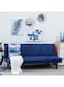 2 Seater   Caldo Sofa Bed   Foam Filling   Fabric Material   Blue 160x87x69cm