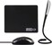 SOON GO Computer Mouse,Wired mouse,Mini Mouse,USB LED Llight 3 in 1 Sets USB Reading Lamp with Dimmable Touch Switch and Flexible Gooseneck Non-Slip Rubber Base for Laptop Home Office(Black)