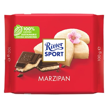 Ritter Sport Marzipan Chocolate, 100g