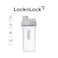LocknLock Tritan Shake It Bottle Pro 850ml &ndash; Shatter-Resistant, Leak-Proof, and BPA-Free with Finger Loop - Light Grey