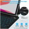 TRON Keyboard Case For iPad Pro 13 inch 2024, Magic Keyboard iPad Pro M4 - Magnetic Stand, Multi-Touch Trackpad, 7 Colors Backlit, Auto Sleep/Wake