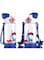 Azonee 500ml Kids Water Bottle with Straw, BPA Free, Lightweight &amp; Leak-Proof, 2 Lids, Carry Loop, Perfect for School &amp; Sports, 1 Pcs (Blue)