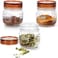 Vintage Glass Jar Set with Airtight Lid