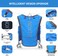 INOXTO Running Hydration Vest Backpack, Lightweight Insulated Pack with 2 x 500ML Bottles + 1.5L Water Bladder Bag Daypack for Hiking Trail Running Cycling Race Marathon for Men &amp; Women (588 Blue)