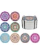 Masroo Absorbing Stone Mandala Coasters for Drinks - Cork Base, with Holder, Unique Present for Friends, Men, Women, Funny Birthday Housewarming Gifts, Apartment Kitchen Room Bar Decor, Set of 8