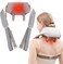 Fronnor Neck Massager with Heat Intelligent Wireless Portable Neck Shoulder Massager,2 Modes 2 Levels Deep Tissue Massager for Back Legs Muscles Pain Relief Women Men Gift-Home,Car,Office-Ergonomic
