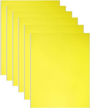 A3 Yellow Double Sided Foam Board (42 x 29.7 cm) &ndash; 4 Pack   5mm Thick Polystyrene Sheets for Model Making, Photo Mounting, Presentations, Arts &amp; Crafts, School &amp; Office