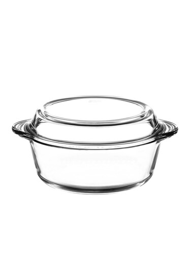 Round Glass Casserole With Lid 2100 ml 25.1x22x8 cm