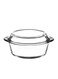 Round Glass Casserole With Lid 2100 ml 25.1x22x8 cm