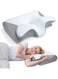 Memory Foam Orthopedic Cervical Pillow &acirc;&euro;&ldquo; Ergonomic Contour Neck Pillow for Pain Relief &amp; Spinal Alignment, for Side, Back &amp; Stomach Sleepers