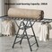 Foldable Clothes Drying Rack, 3 Tier Laundry Dry Rack Height Adjustable Clothes Hanger Stand Drying Racks, Carbon Steel Laundry Drying Rack Stand for Sheets Towels &amp; Clothing, Indoor Outdoor Use