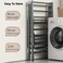 Foldable Clothes Drying Rack, 3 Tier Laundry Dry Rack Height Adjustable Clothes Hanger Stand Drying Racks, Carbon Steel Laundry Drying Rack Stand for Sheets Towels &amp; Clothing, Indoor Outdoor Use