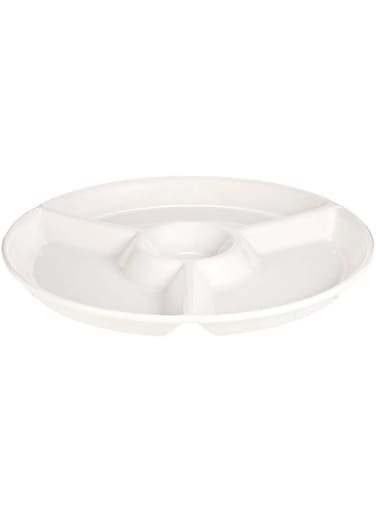 Harmony Horeca Made Dish Divided Tray Platter - 1 Pieces,White