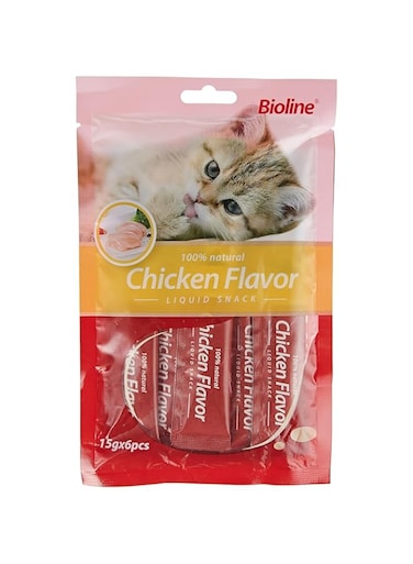Bioline Cat Treats Chicken 15Gx6Pcs Weight - 90G
