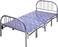INFINI HOMES Steel Folding Metal Single Bed without Mattress (Single, Blue, 190 X 90 X 70 CM)