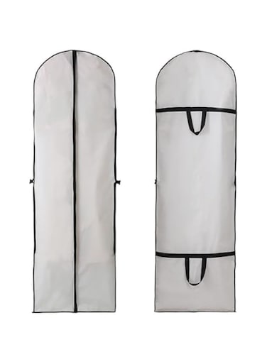 3 PCS Wedding Gown Cover Dress Garment Clothes Storage Bag Foldable Dampproof Dustproof Washable Wedding Dress Long Dress Bag ，Long Gown Garment Cover for Travel and clothers Storage