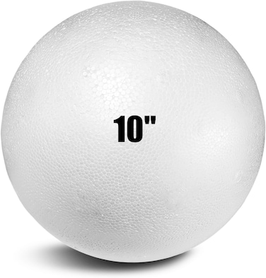 CRAFT MAGIC 1pcs Craft Foam Ball   10 inch   Rectangle Polystyrene Foam   Thermocol   Styrofoam   for Art Sculpting   Modeling   DIY Arts and Crafts   School office home