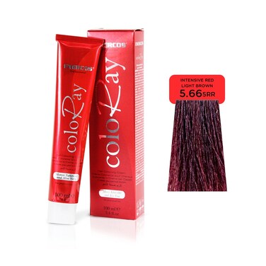 Enercos Professional Coloray Ammonia free   Intensive Red Light Brown  5.66   100 Ml