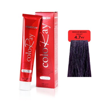 Enercos Professional Coloray Ammonia free   Medium Brown Violet  4.7  100 Ml