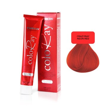 Enercos Professional CrazyRay Direct Color Cream   Neon Red   100 Ml