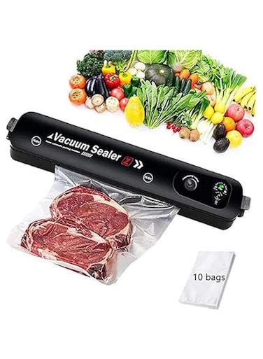 Dubai Gallery Vacuum Sealer With 10 Vacuum Sealer Bags Black 14.7Inch AMZ-N53059054A