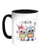 U &amp; Me Printed Coffee Mug White/Black