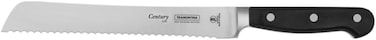 Tramontina Since 1911, Made In Brazil Century 8 Inches Bread Knife With Stainless Steel Blade And Black Polycarbonate Handle