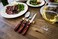 Tramontina Since 1911, Made In Brazil Stainless Steel Table Spoon With Red Treated Polywood Handle
