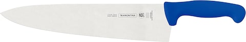 Tramontina Professional 12 Inches Meat Knife With Stainless Steel Blade And Blue Polypropylene Handle With Antimicrobial Protection