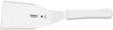 Tramontina Since 1911, Made In Brazil Professional 6X3 Inches Hamburger Spatula With Stainless Steel Blade And White Polypropylene Handle