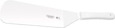 Tramontina Since 1911, Made In Brazil Professional 9X3-Inch Frying Spatula With Stainless Steel Blade And White Polypropylene Handle