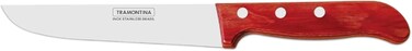 Tramontina Since 1911, Made In Brazil Polywood 5 Inches Kitchen Knife With Stainless Steel Blade And Red Dishwasher Safe Treated Handle